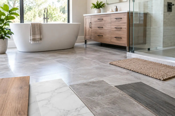 Best Bathroom Flooring for Style, Value, and Water