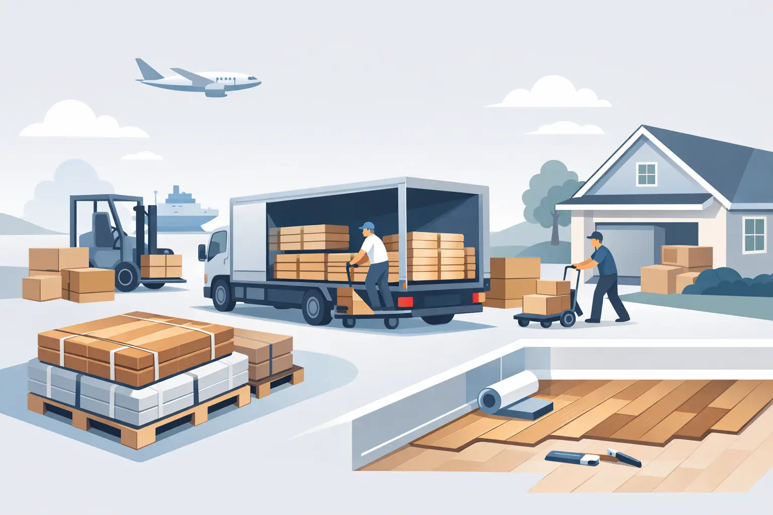 How Flooring Is Shipped to Your Home