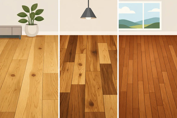 Oak vs Hickory vs Traditional Narrow Plank Flooring