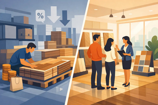 Liquidation Flooring vs Showroom Pricing