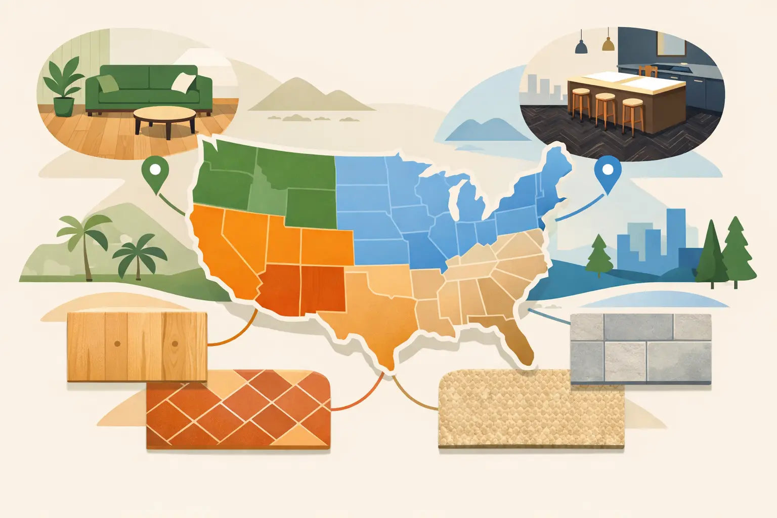Biggest Flooring Trend Differences by Region