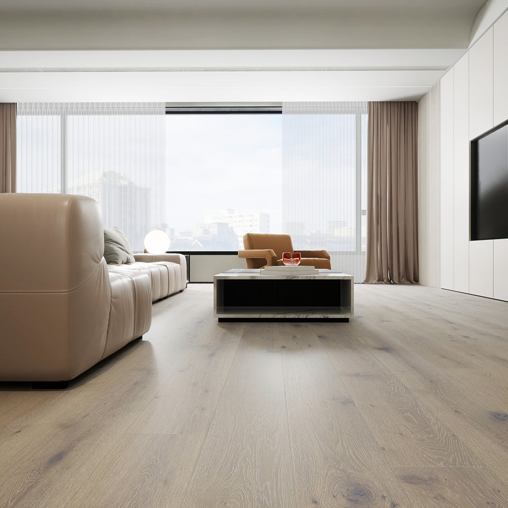 Hardwood Euro Oak Engineered Wood 73.23" x 7.44" x 5/8", 4mm Lusso/215