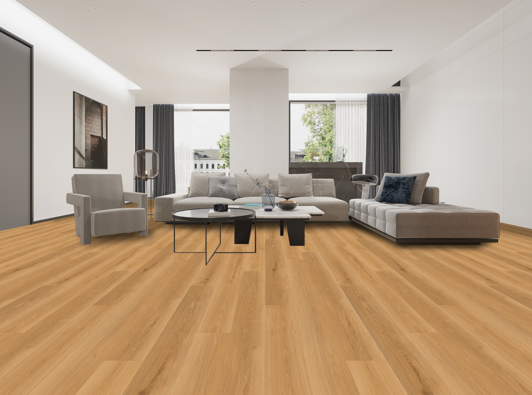 Laminate Beige Wood Highland Collection