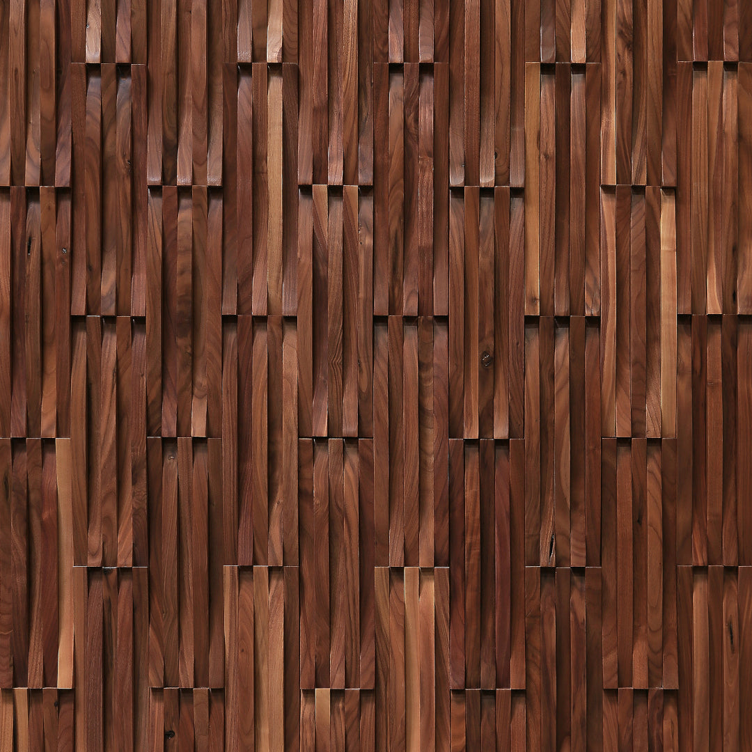 Wall Paneling American Walnut Curva Collection