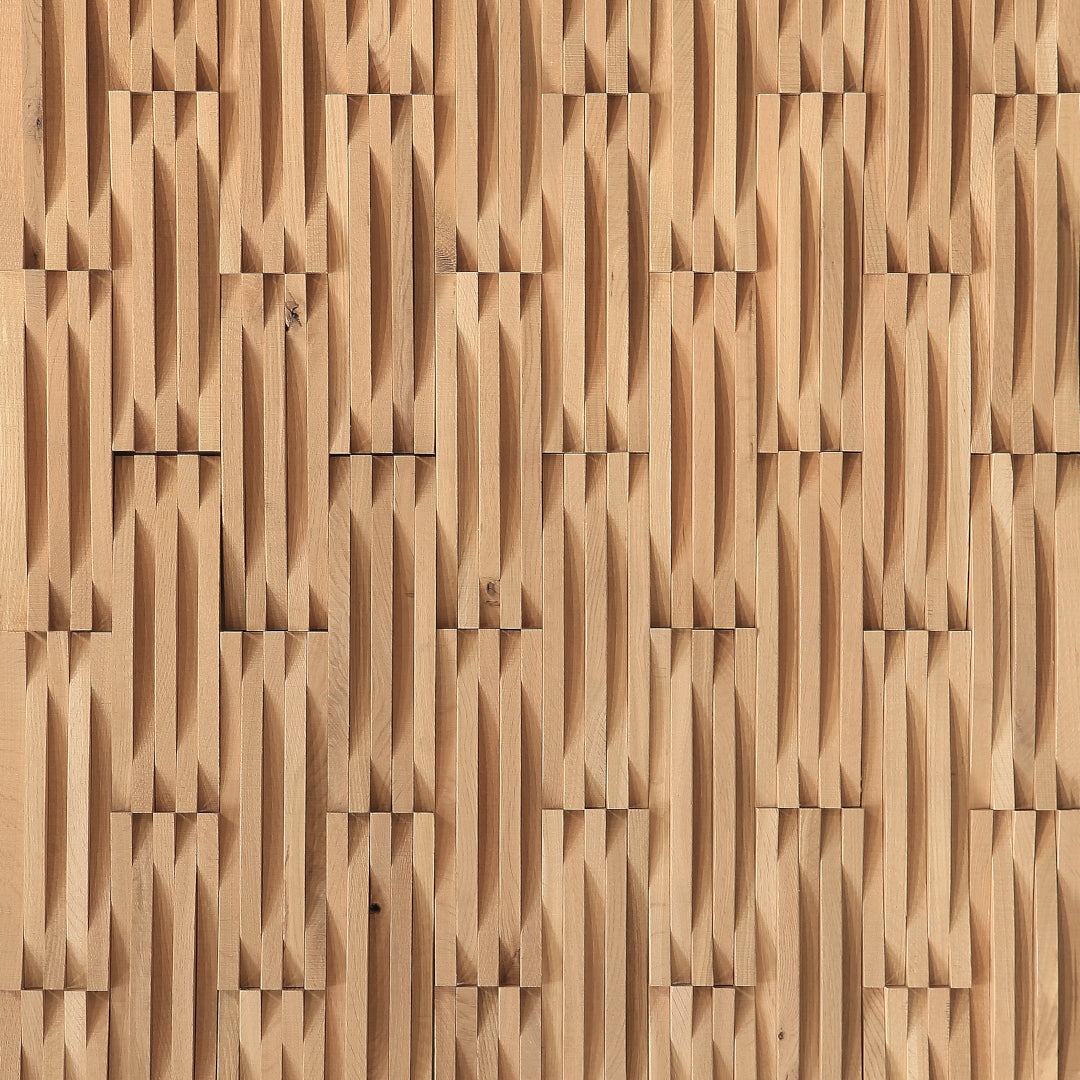 Wall Paneling Natural Oak Curva Collection