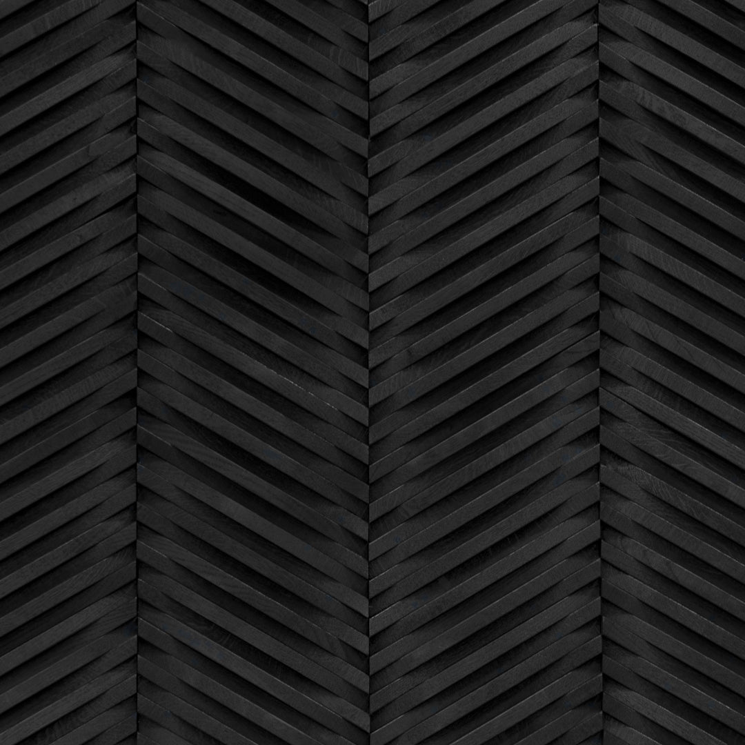 Wall Paneling Noir Curva Chevron Collection