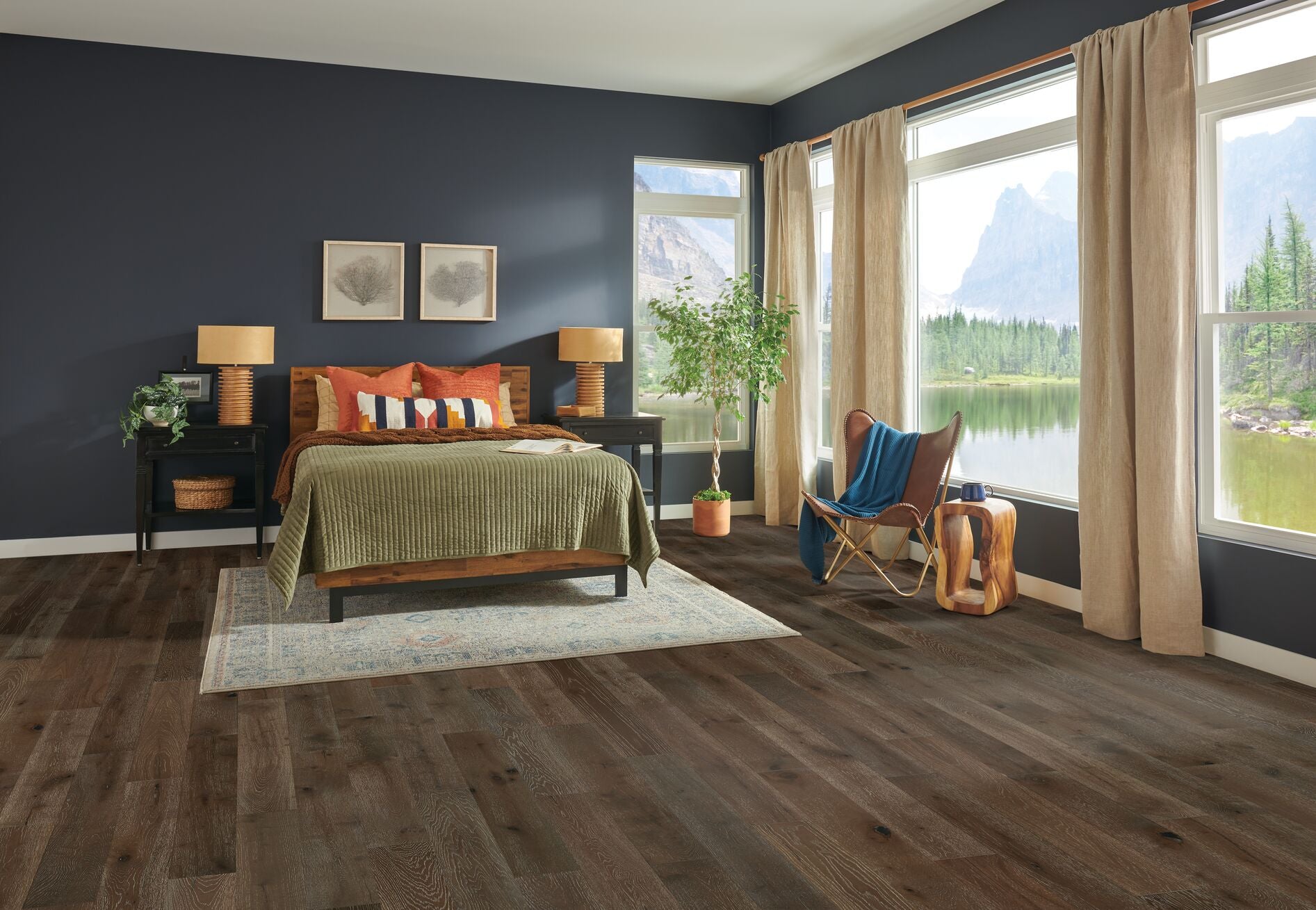 Hardwood Dark Brown DUTTON PASS 6-1/2"