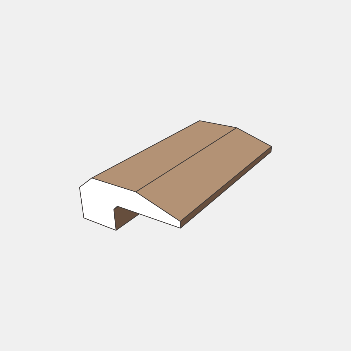 End Cap Hardwood