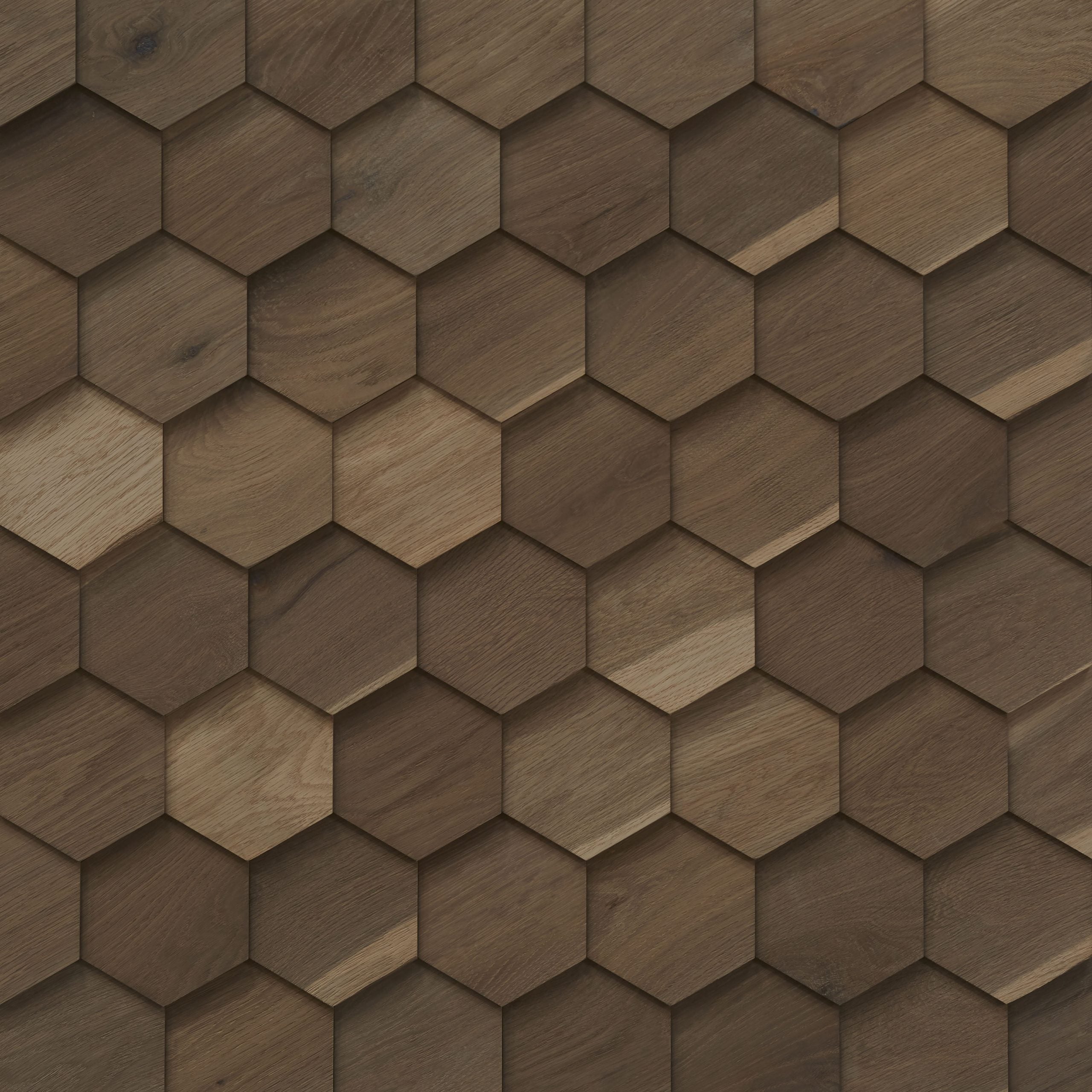 Wall paneling SMOKE HEXO CELESTIO LEGNO