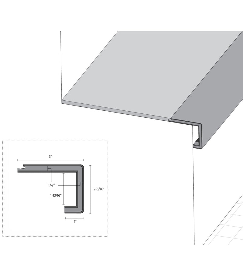 Modin Stair Nose Round Signature (Molded) - {{Color}} by Flooret
