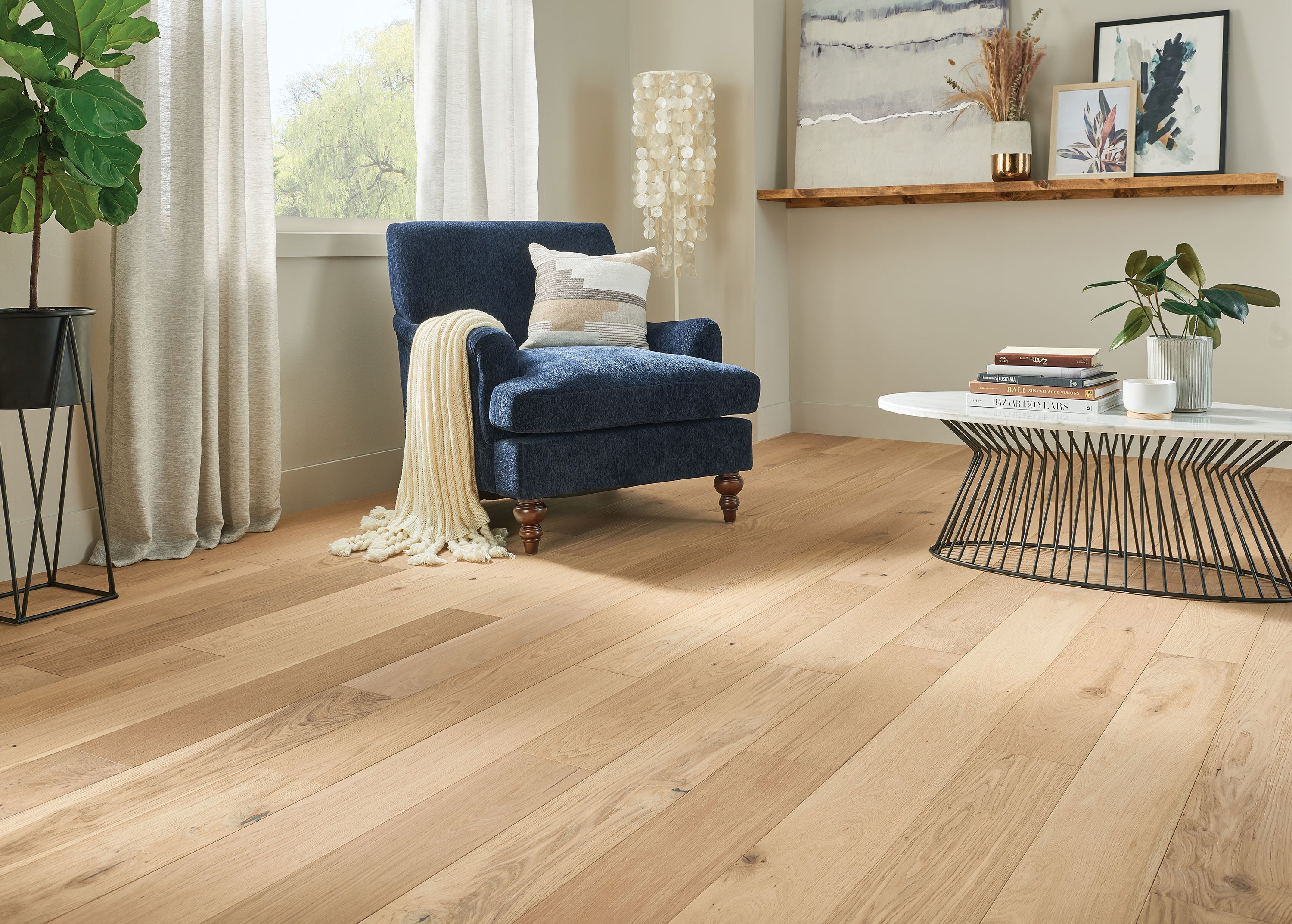Hardwood Sunlit Tan EKTB64L03W TimberBrushed - Silver 7/16"