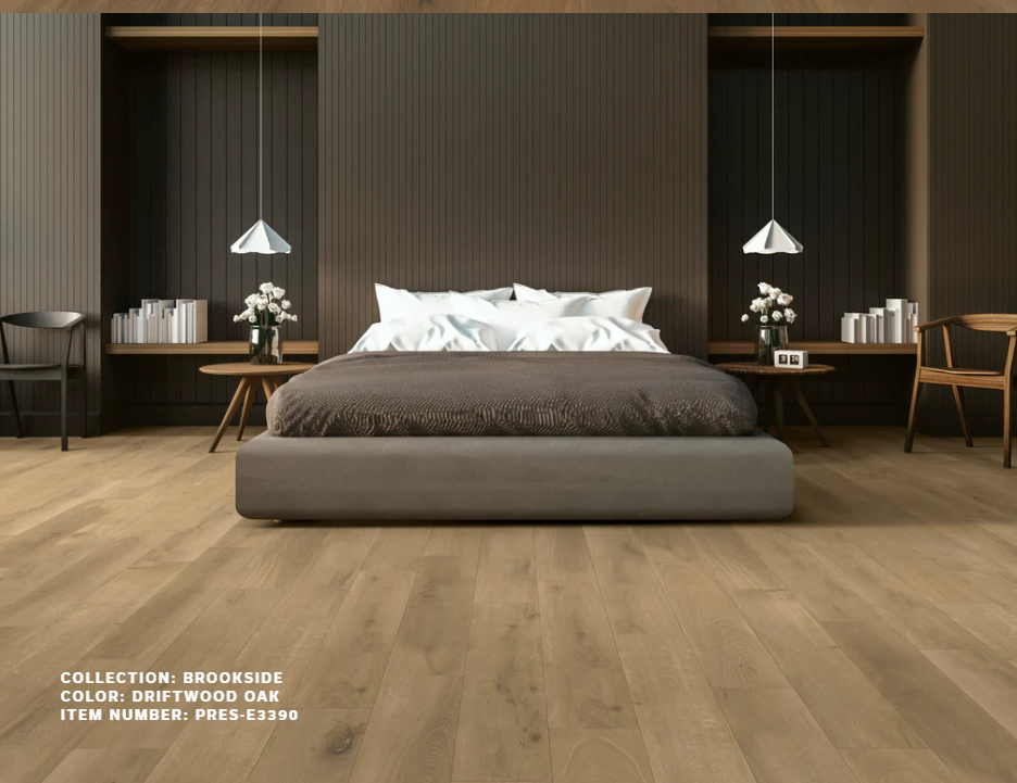 Vinyl Driftwood Oak PRES-E3390 BROOKSIDE