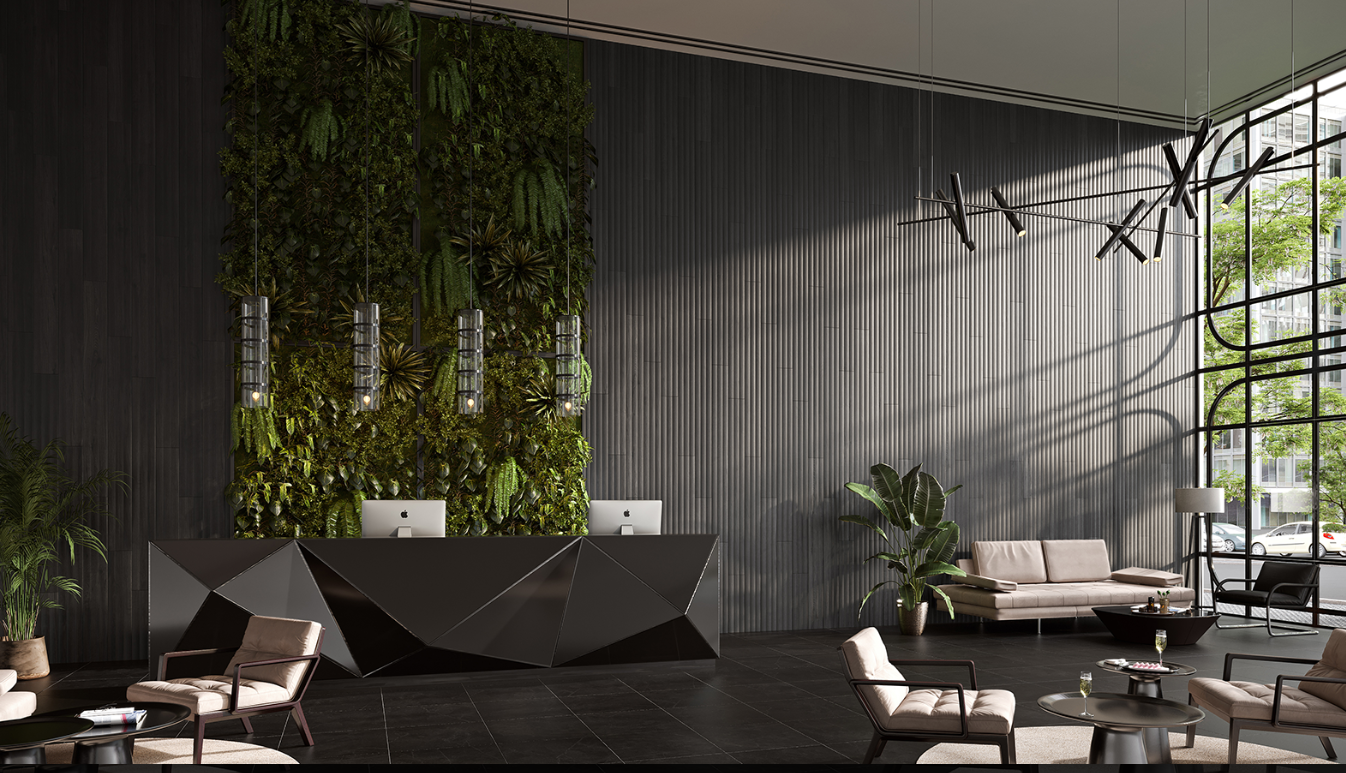 Wall paneling NOIR LUNETTE PICTURA COLLECTION