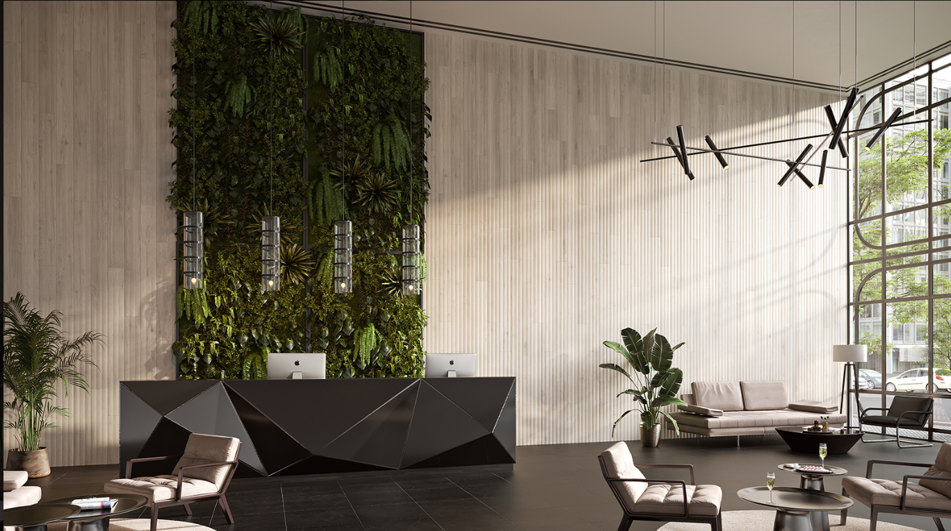Wall paneling SOFT WHITE LUNETTE PICTURA COLLECTION