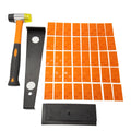 43PC Laminate Wood Flooring Installation Kit with 40 Spacers Tapping Block Heavy Duty Pull Bar Diameter 35mm Fiberglass Mallet