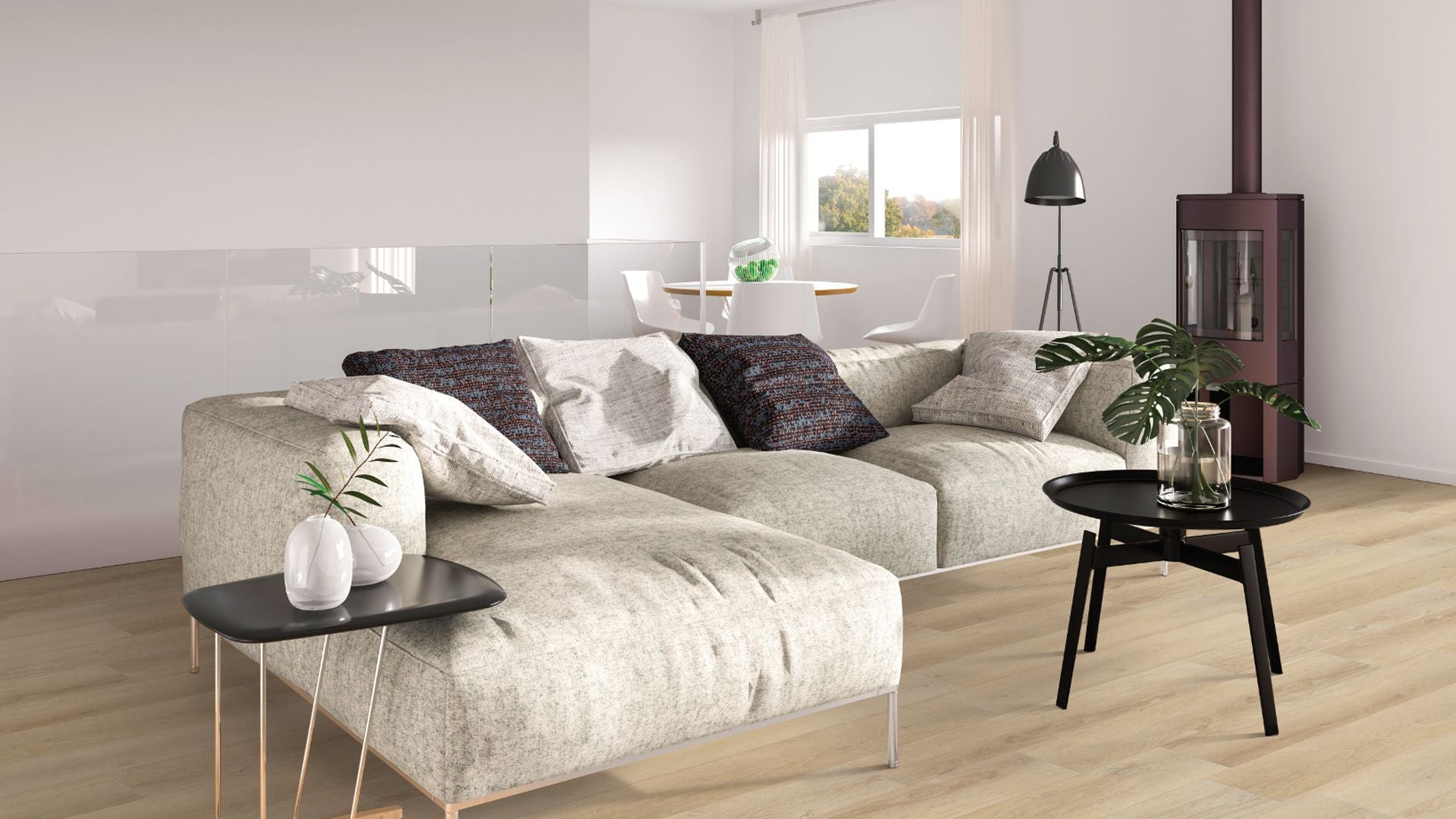 Vinyl Aurora Oak CORETEC PLUS ENHANCED PLANKS COLLECTION