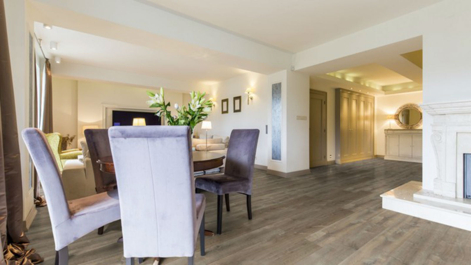 Hardwood Ortona Rustic European White Oak Floor Art Wide Plank Collection