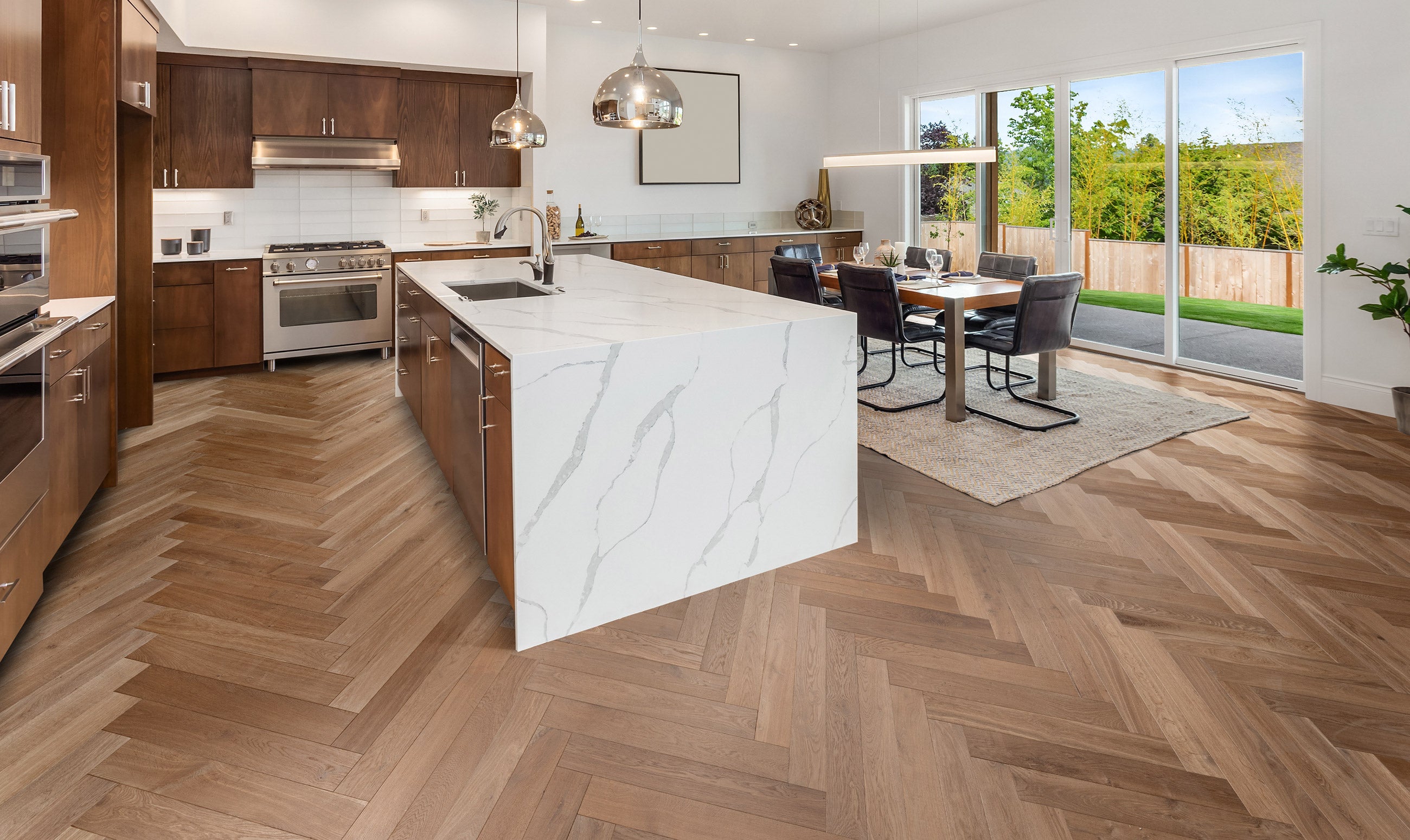 Hardwood St Moritz Herringbone Timbertop Collection