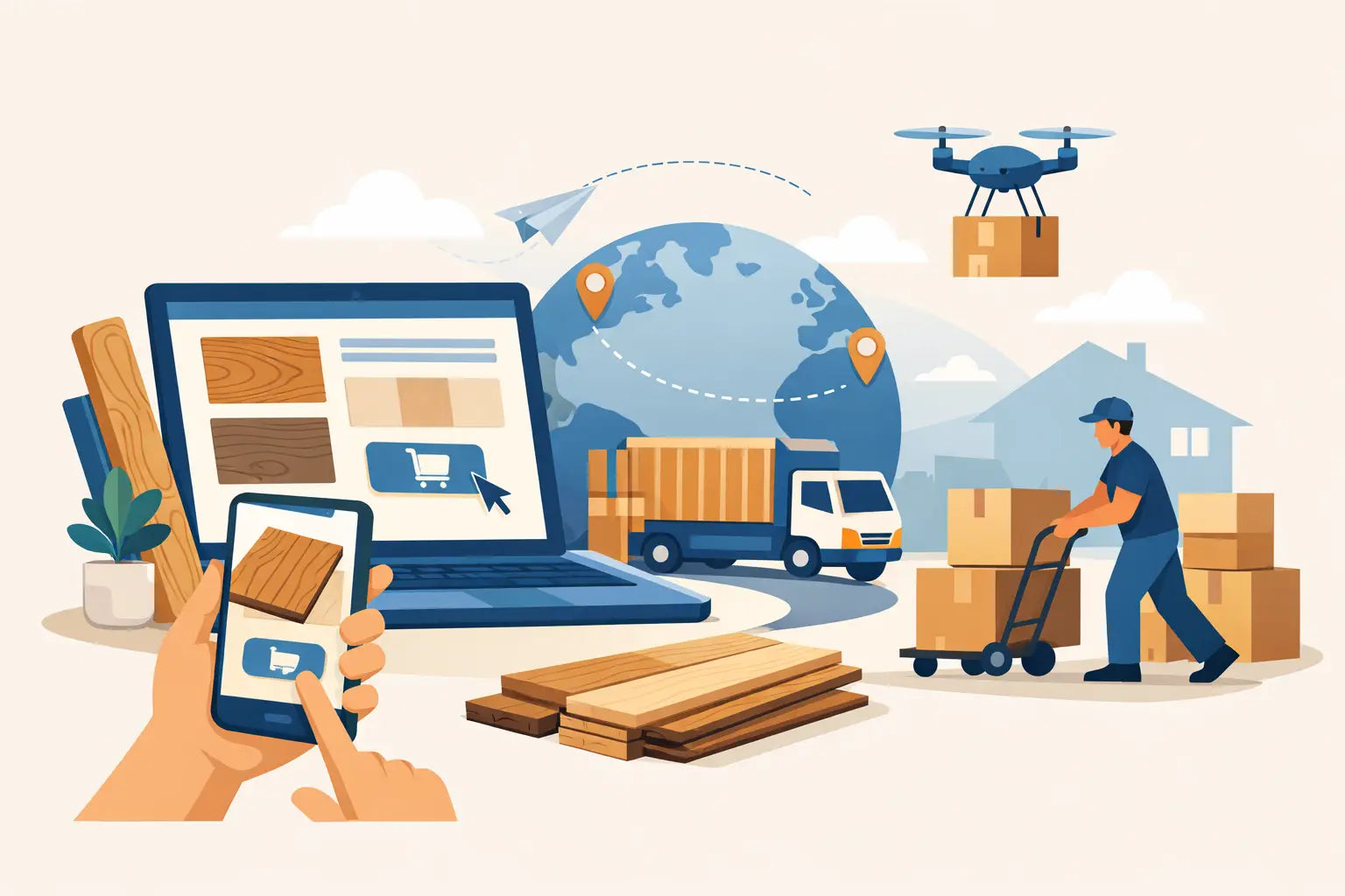 How to Order Flooring Online and Get It Shipped