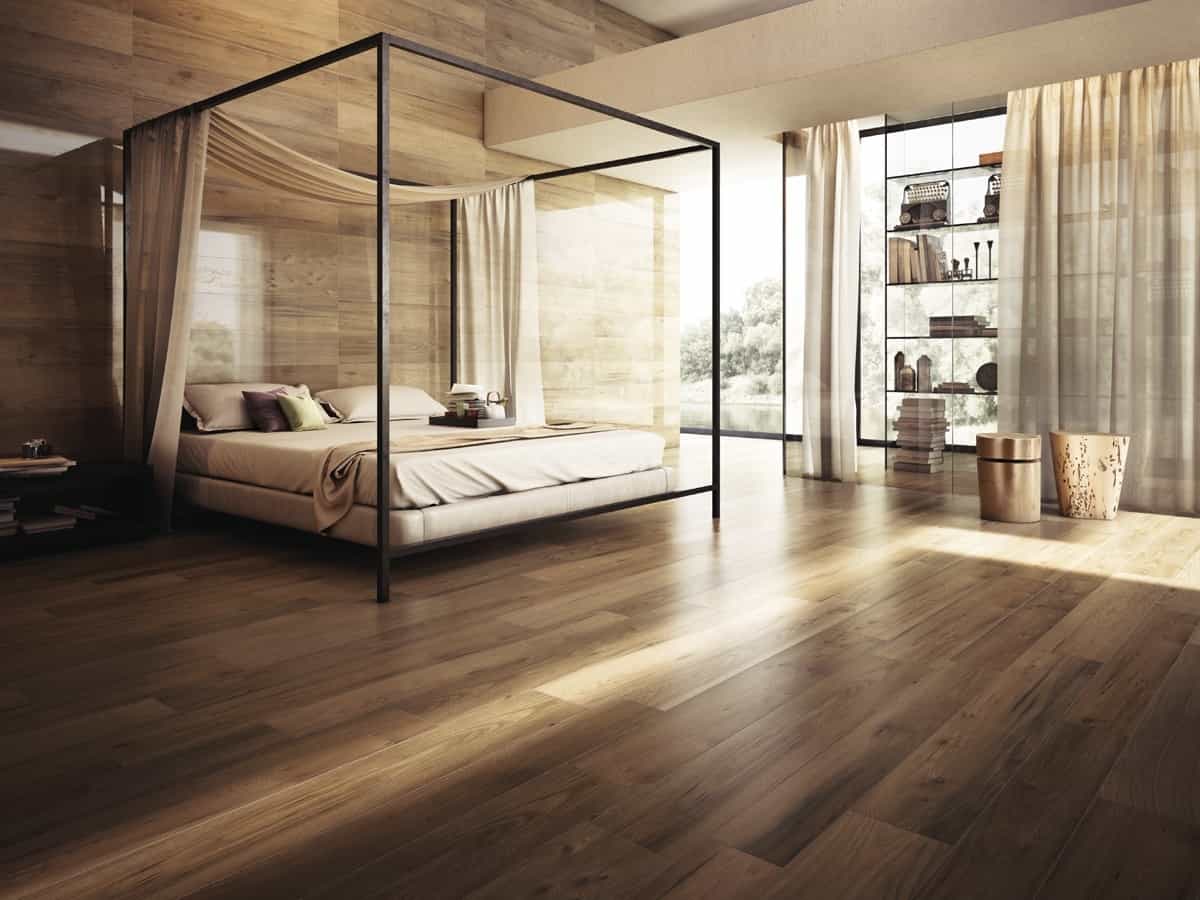 Is it better to have wooden floors or tiles in the bedroom?