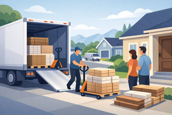 Safe and Simple Flooring LTL Delivery Residential