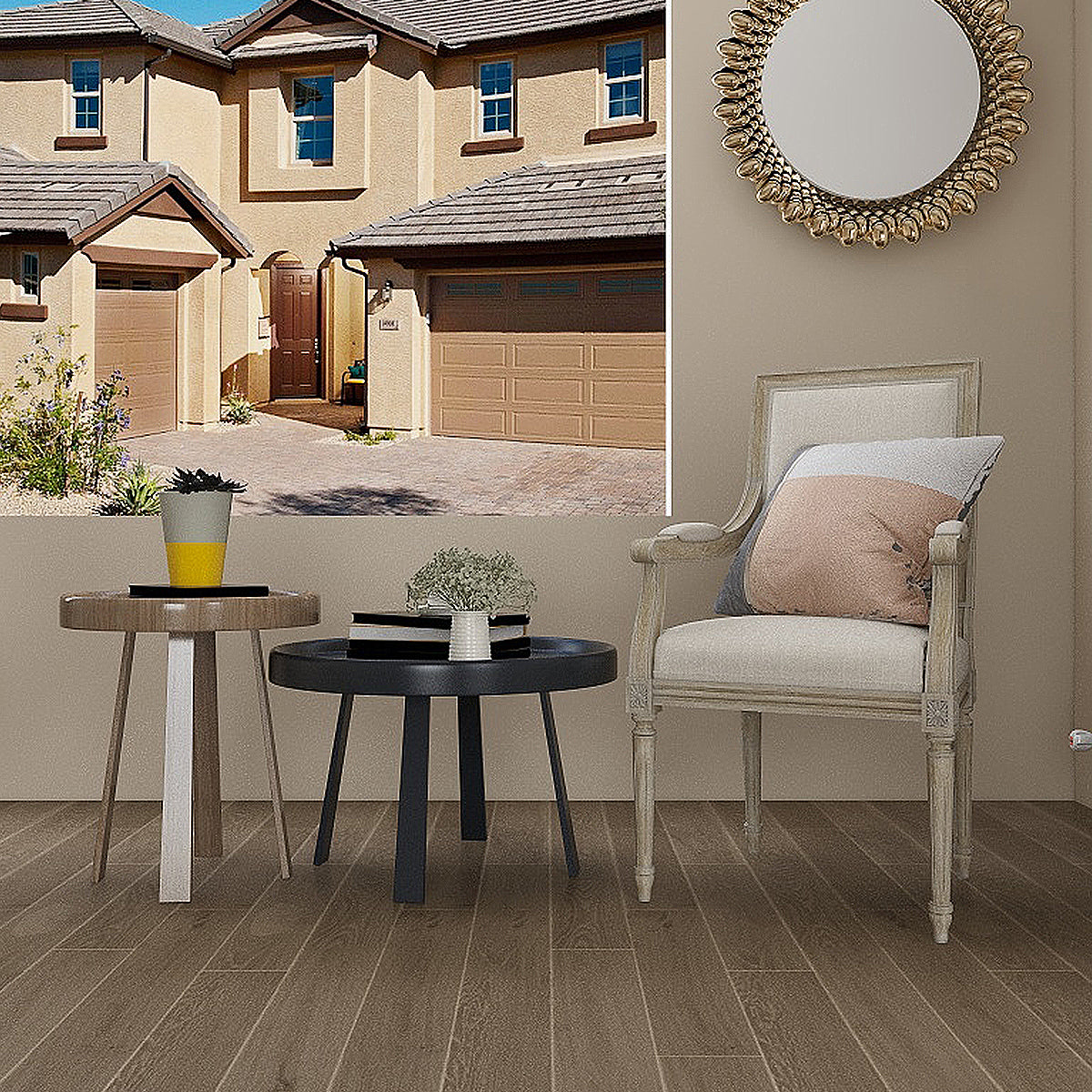 Hardwood Euro Oak Engineered Wood 74.81"x7.5"x1/2", 2mm Progettista/110