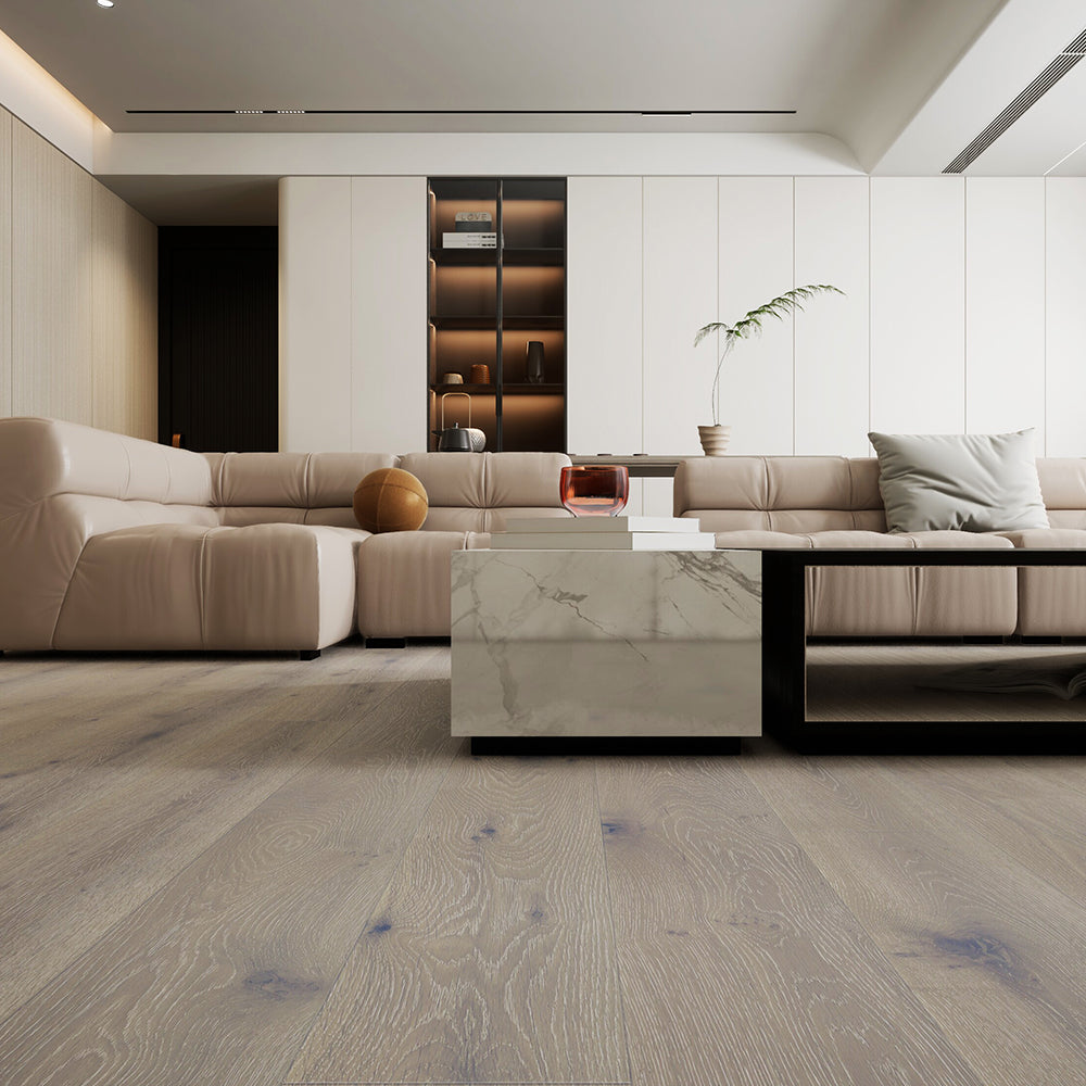 VANDYCK Euro Oak Engineered Wood 73.23" x 7.44" x 5/8", 4mm Lusso/215
