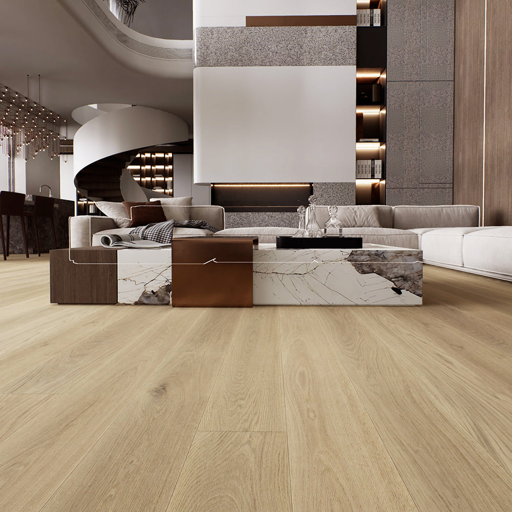 VANDYCK Euro Oak Engineered Wood 74.81" x 7.5" x 5/8, 3mm Lusso/220