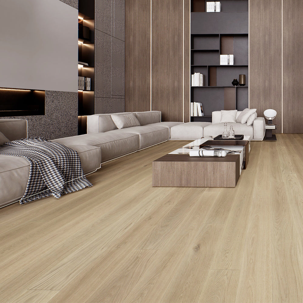 Hardwood Euro Oak Engineered Wood 74.81" x 7.5" x 5/8, 3mm Lusso/220