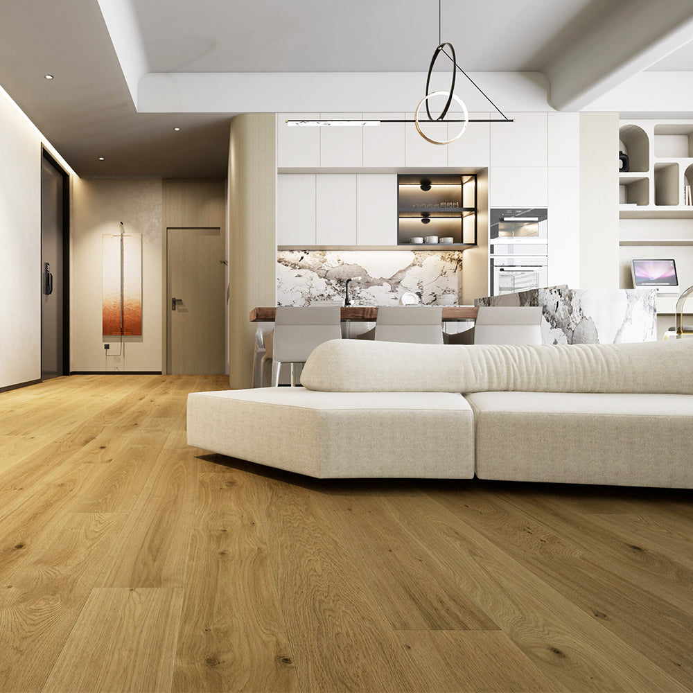 VANDYCK Euro Oak Engineered Wood 73.23" x 7.44" x 5/8", 4mm Lusso/231