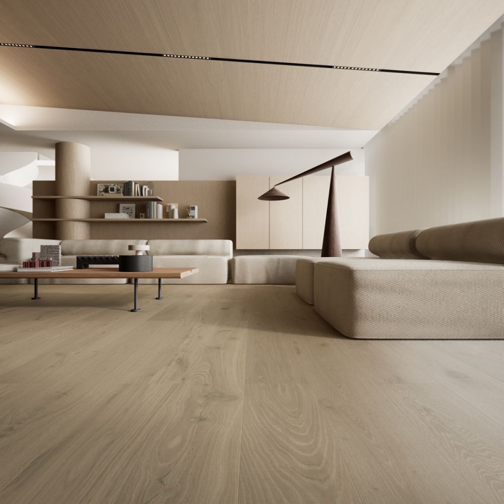 Hardwood Euro Oak Engineered Wood 86.61" x 8.66" x 5/8", 4mm Villa/306