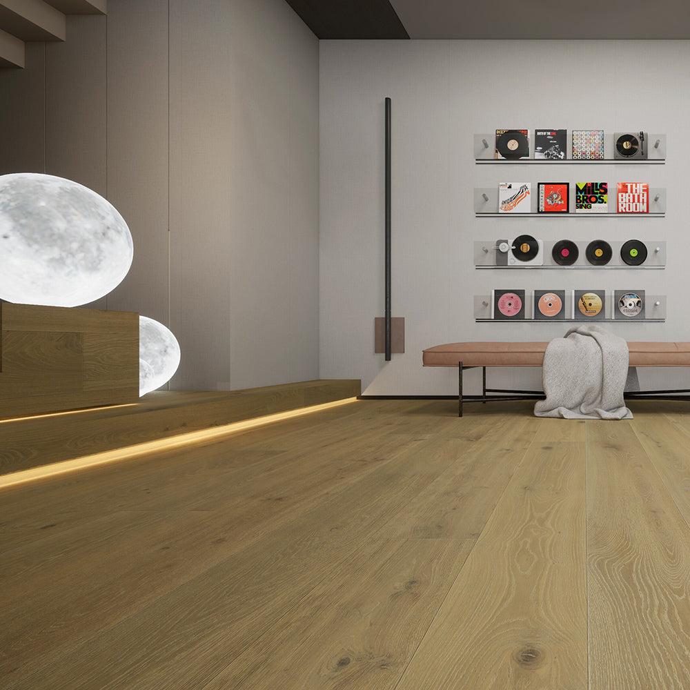 VANDYCK Euro Oak Engineered Wood 86.61" x 8.66" x 5/8", 4mm Villa/307