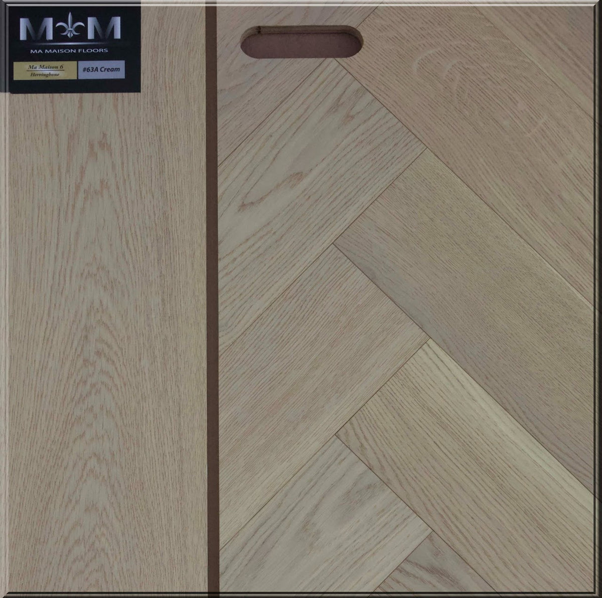 63A Cream Ma Maison 6 Herringbone