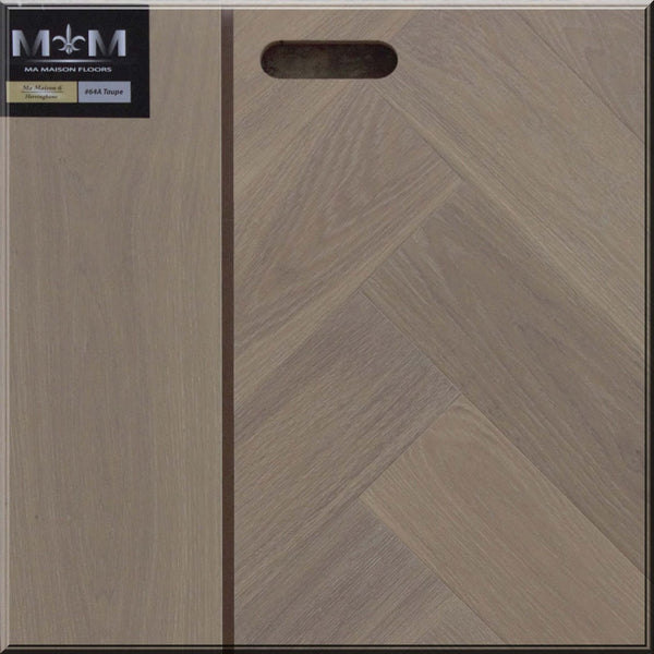 Hardwood 64A Taupe Ma Maison 6 Herringbone