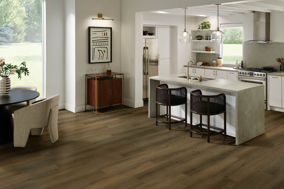 Bruce Calming Chocolate 7.83" Hybrid Resilient Ingenious Plank