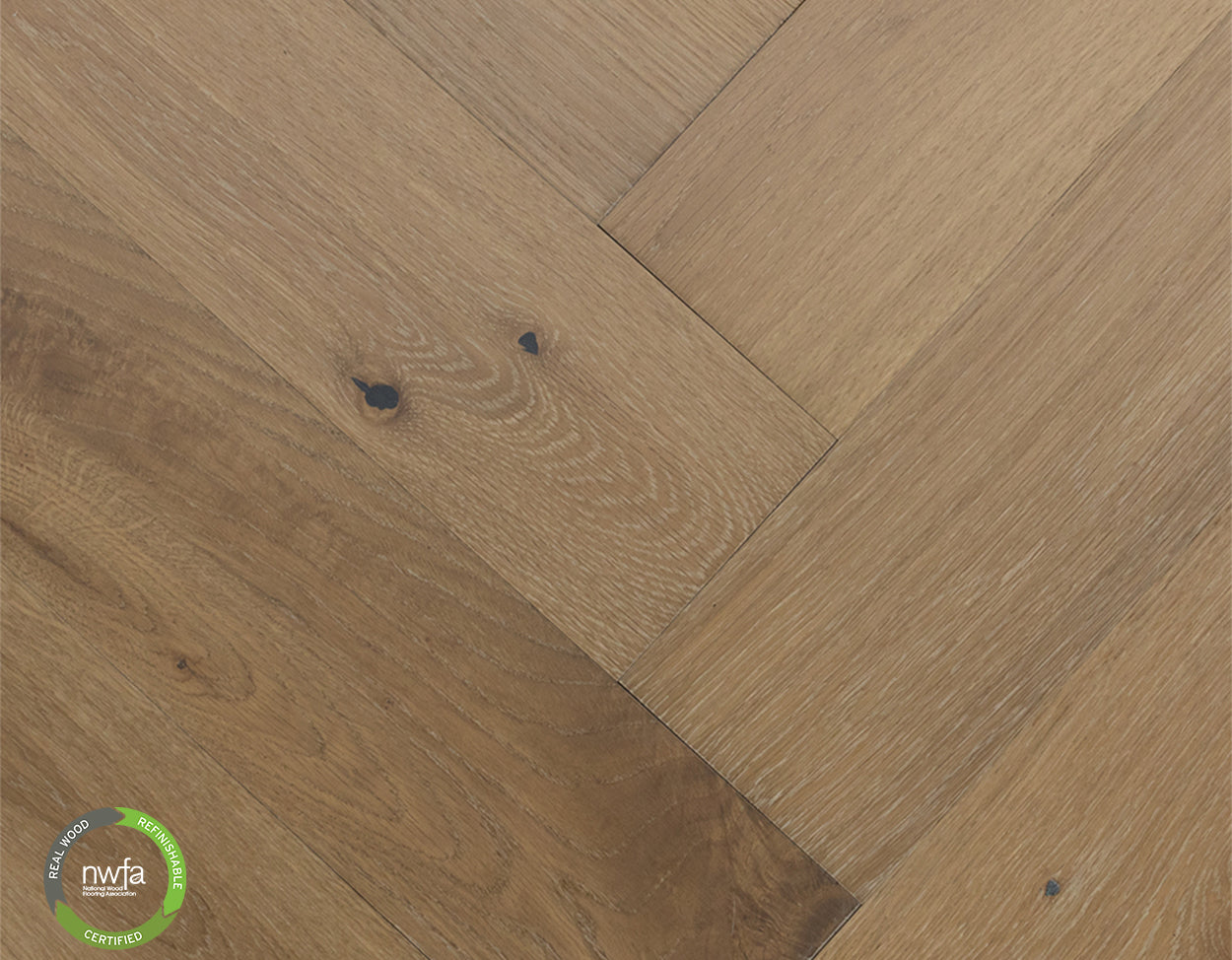 Hardwood Coastal Fog | 25946 Castillian Premier Herringbone