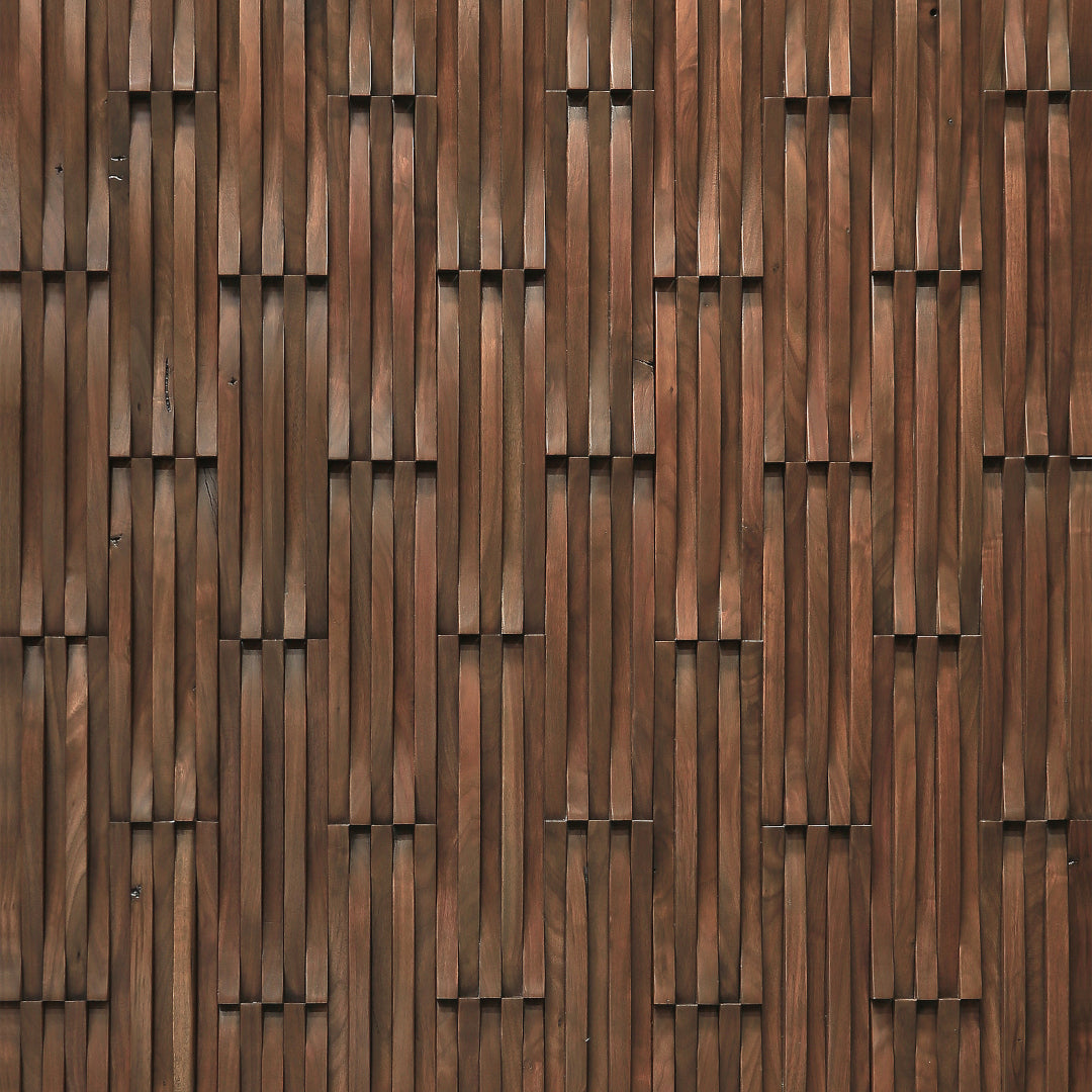 Wall Paneling Darkened Walnut Curva Collection