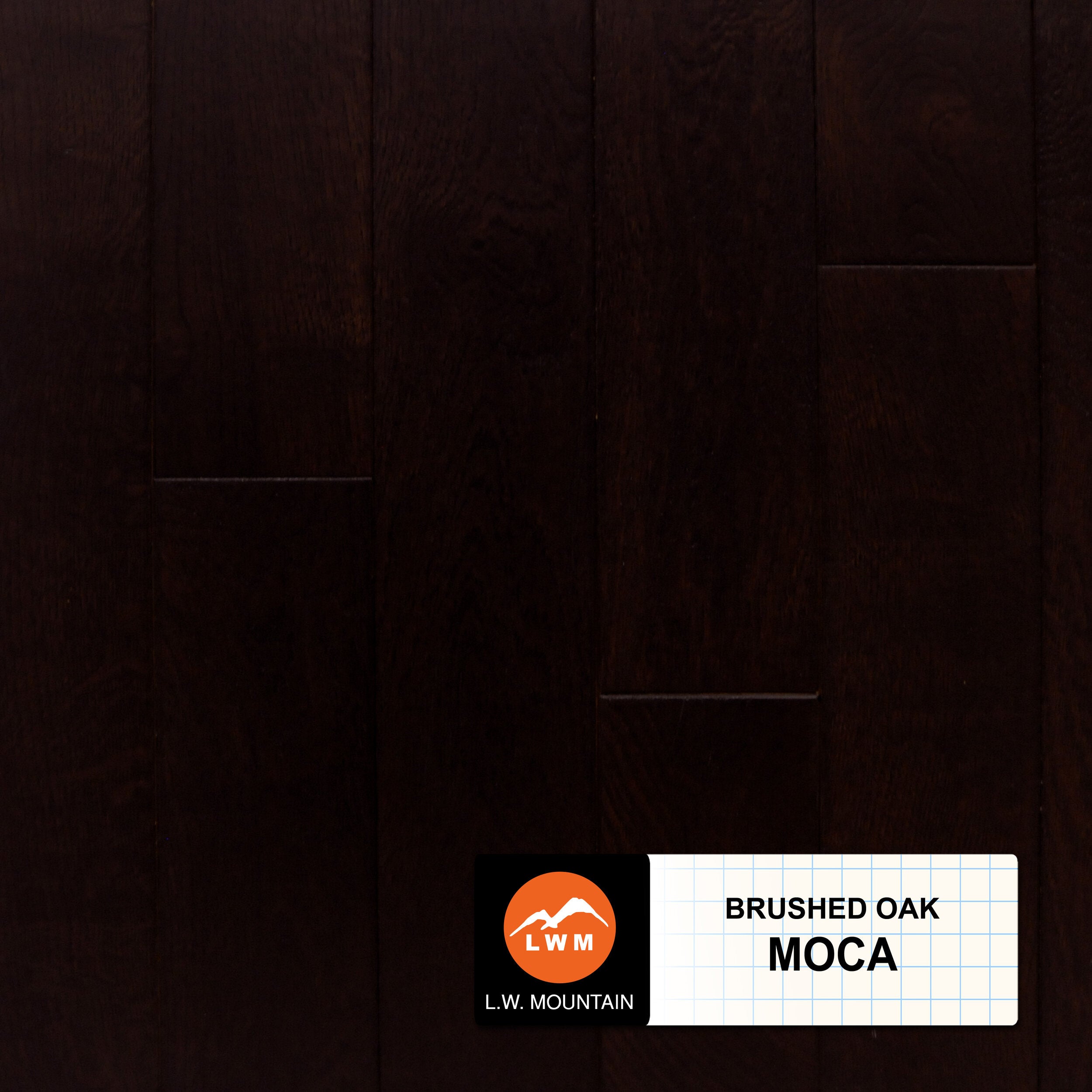 Hardwood BRUSHED MOCA  LWSB135MOC BILTMORE COLLECTION 3 1/2"