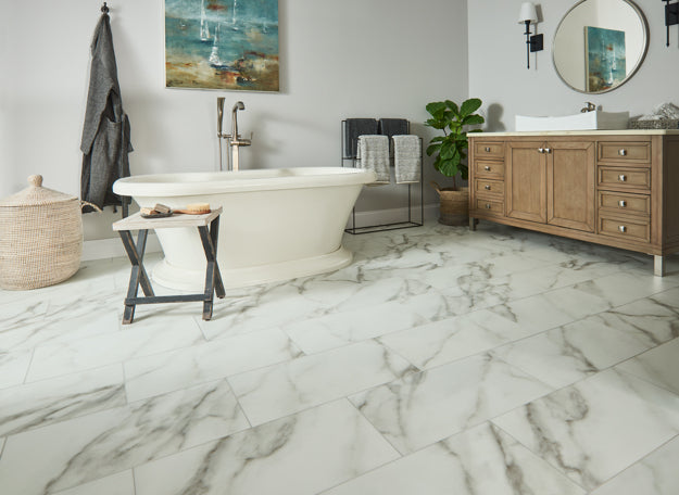 Bruce Marble Winter White 12" Rigid Core BRLR91RK09E RESERVE