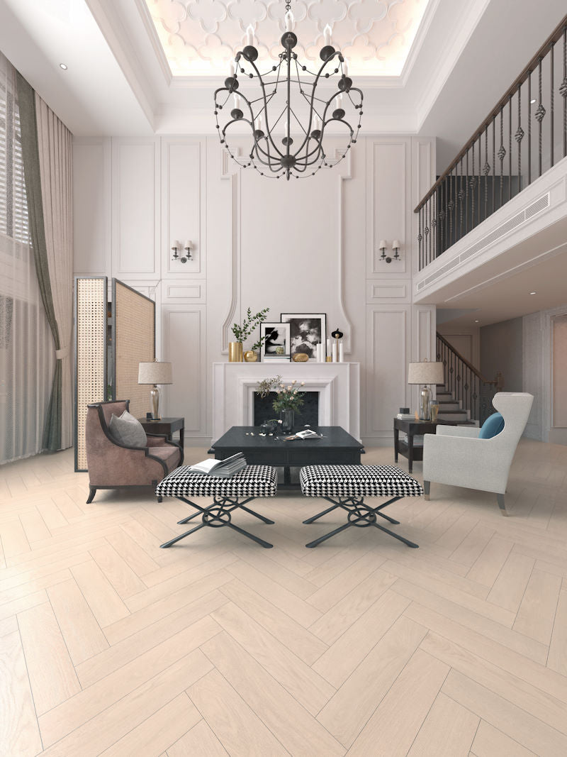 Vinyl Rosy Dawn PAINTED SKY COLLECTION - HERRINGBONE