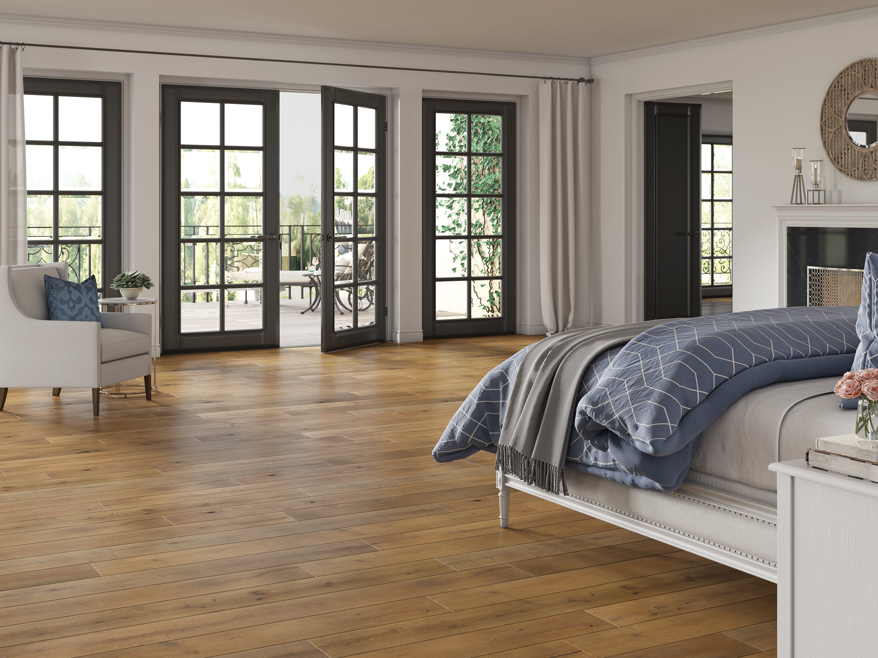 Hardwood Sand Mountain EKLP85L02W TimberBrushed - Gold Oak 7.48"