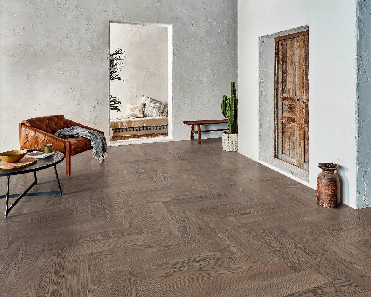 Hardwood Riviera A846-15039 Anderson Tuftex Wood European Ash Herringbone Collection