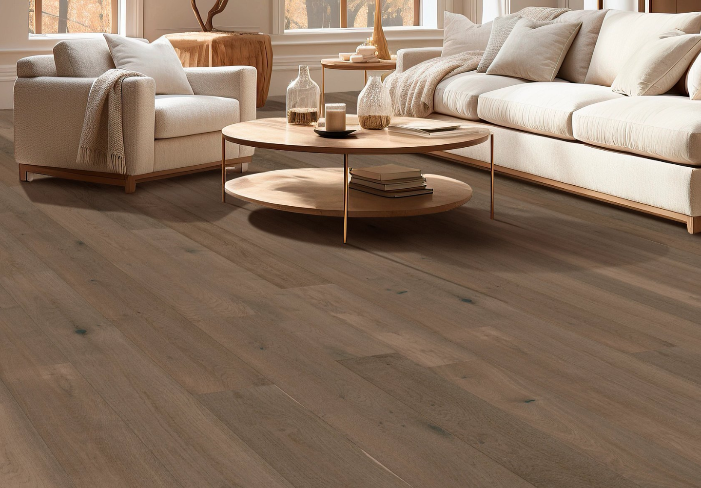 Hardwood Modern Bronze AA848-17064 Anderson Tuftex Wood Metallics II Collection