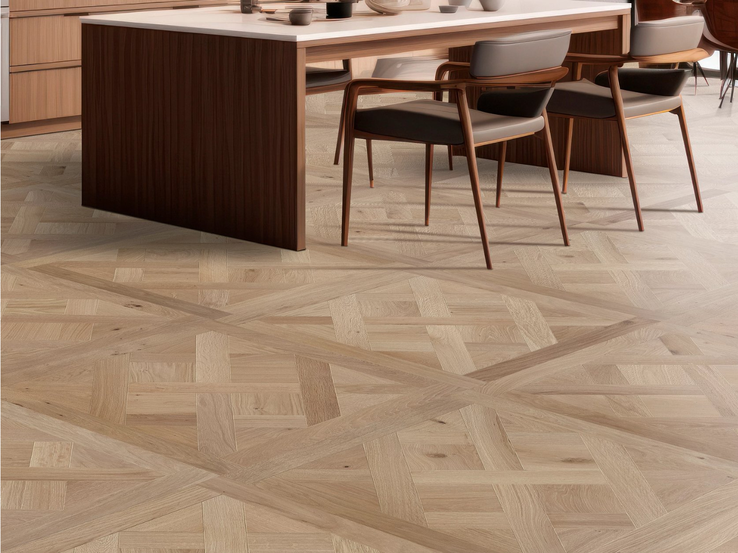 Hardwood French Buff AA849-11101 Anderson Tuftex Wood Provincial Parquet Collection