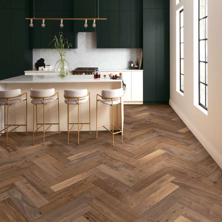 Shaw Era AA833-17044 Anderson Tuftex Wood Revival Walnut Herringbone Collection