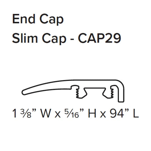 Hard Surface - {{Color}} Slim Cap End Cap by Stanton