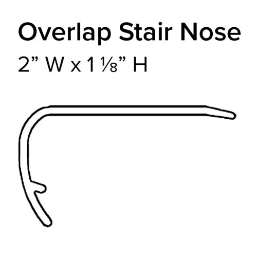 Hard Surface - {{Color}} Overlap Stair Nose by Stanton