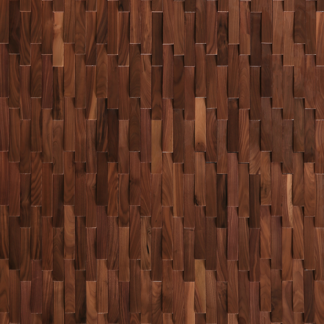 Wall Paneling American Walnut Wave Collection