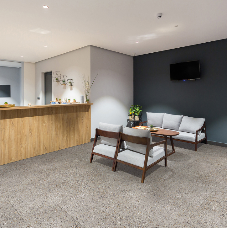 Vinyl Bay Sand DN18065 Deja New Terrazzo