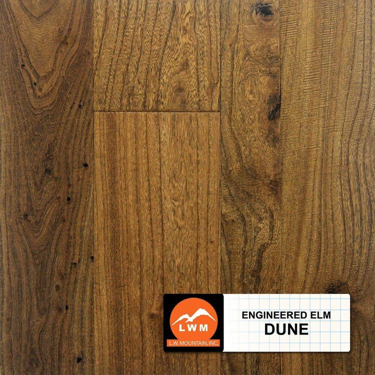 Hardwood DUNE 1/2" MULTI-WIDTH ENG. DISTRESSED ELM